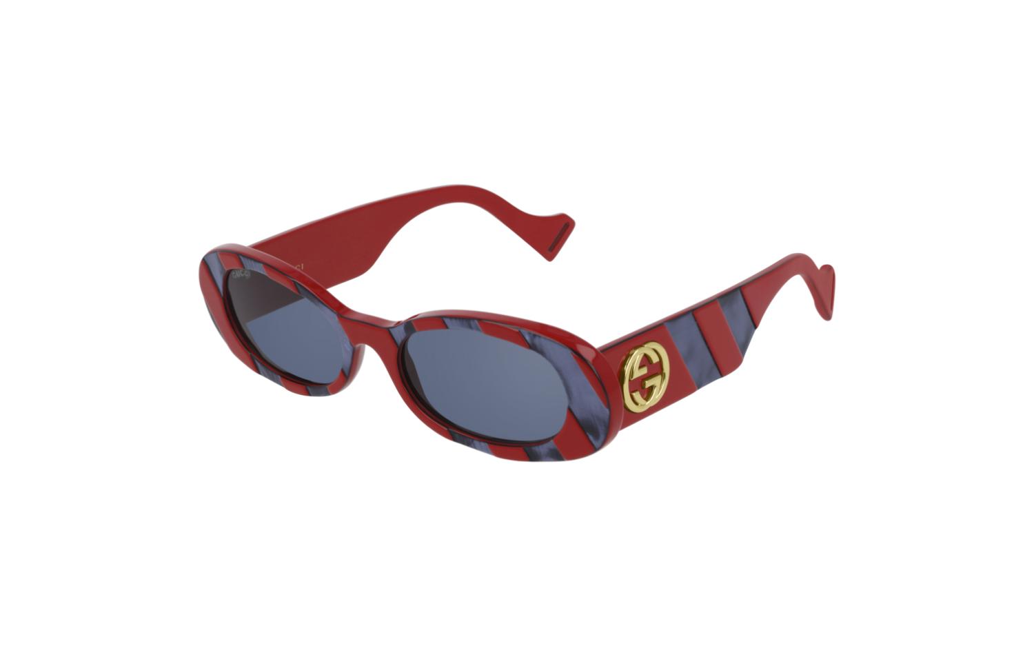 Gucci sunglasses red store and blue